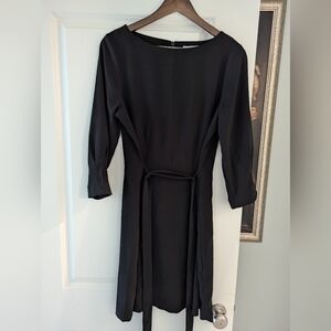 H&M Boat neck black dress